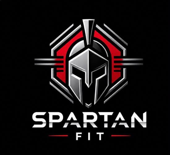 Logo da Spartan Fit em fundo preto